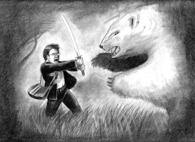  Hiro from Heroes to face off against the strange Polar Bear from Lost.